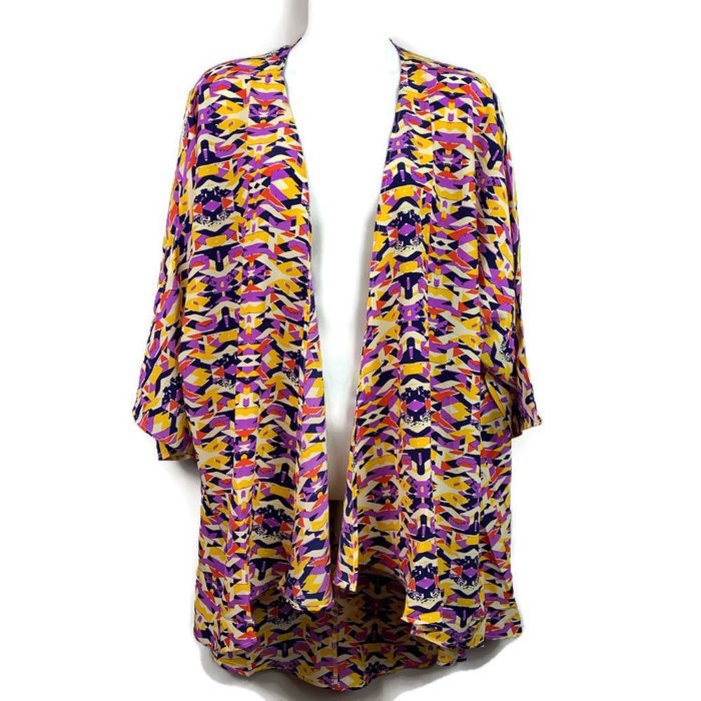 NWT LuLaRoe Lindsay kimono Cardigan Large geometri
